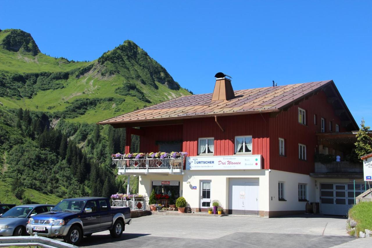 Appartements Garni Drei Wannen Damüls Exterior foto